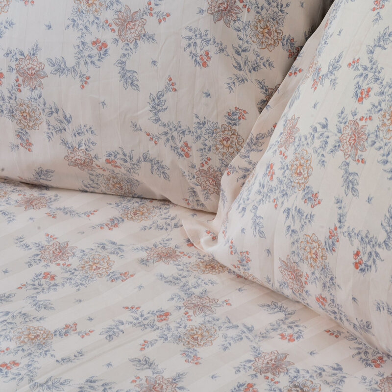 Beauty Home Σετ πάπλωμα υπέρδιπλο Art 12213 Renata 100% Βαμβακοσατέν 300tc 220x240 Μπεζ - Image 2