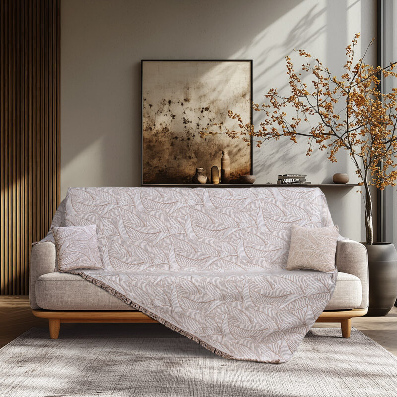 Beauty Home Ριχτάρι Τριθέσιο Art 8700 180x290 Άμμου