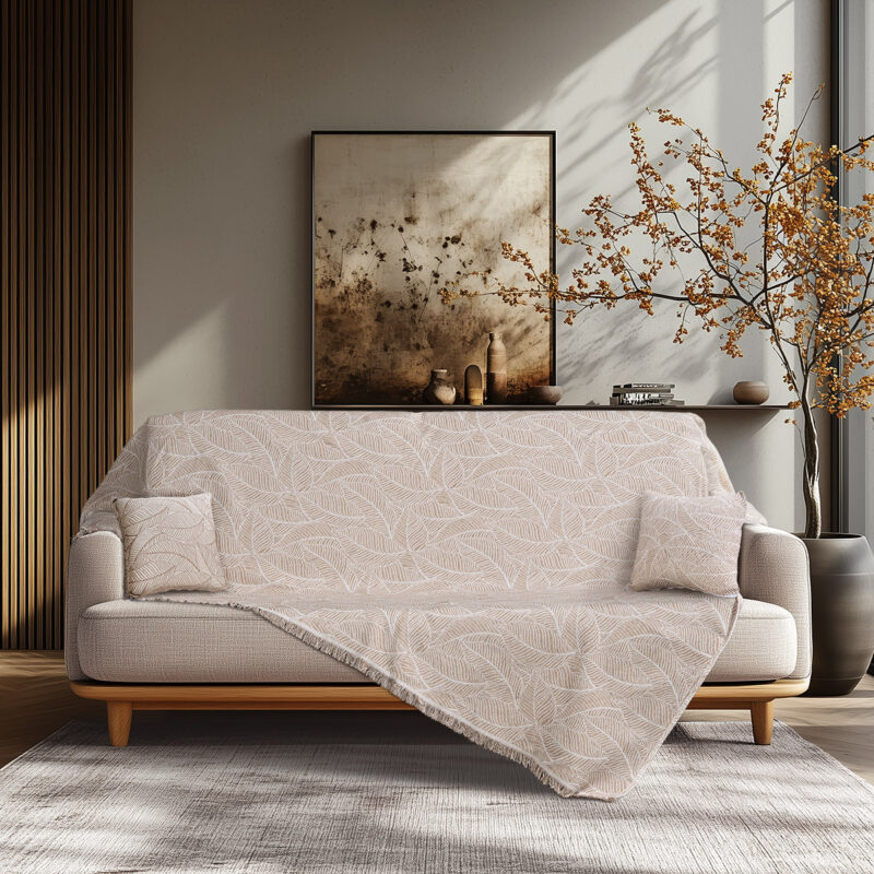 Beauty Home Ριχτάρι Μονοθέσιο Art 8701 180x170 Μπεζ