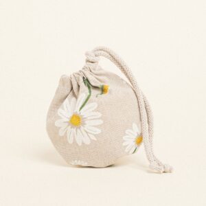 Beauty Home ΠΟΥΓΚΙ ΟΒΑΛ ΜΕ ΚΟΡΔΟΝΙ 13 x 14 cm  ΜΕΓΑΛΕΣ ΜΑΡΓΑΡΙΤΕΣ