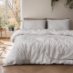 Beauty Home Σετ σεντόνια μονά με λάστιχο Iris Art 12260 100×200+30 Μπεζ