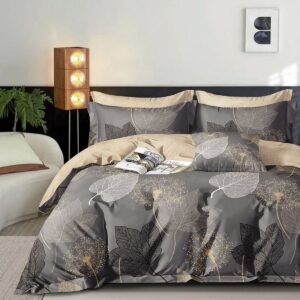 Beauty Home Σετ κουβερλί υπέρδιπλο Art 12271 Agnes 220×240 Ανθρακί