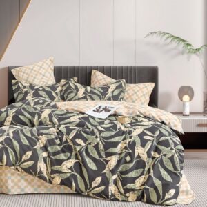 Beauty Home Σετ κουβερλί υπέρδιπλο Art 12287 Antonella 220×240 Ανθρακί,Λαδί