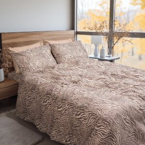 Beauty Home Σετ παπλωματοθήκη φανελένια υπέρδιπλη Matisse Art 12335 230×250 Μπεζ