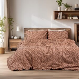 Beauty Home Σετ παπλωματοθήκη φανελένια υπέρδιπλη Frida Art 12336 230×250 Κεραμιδί