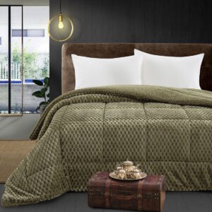 Beauty Home Κουβερτοπάπλωμα king size Art 12652 240×260 Λαδί