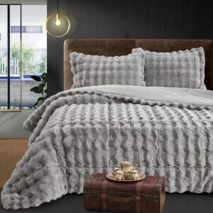 Beauty Home Κουβερτοπάπλωμα king size Art 12662 240×260 Γκρι