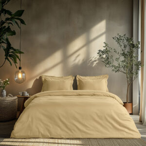 Beauty Home Σετ σεντόνια μονά με λάστιχο Art 1700 Harmony 110×200+30 Κρεμ