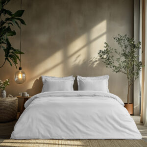 Beauty Home Σετ σεντόνια μονά με λάστιχο Art 1700 Harmony 110×200+30 Λευκό