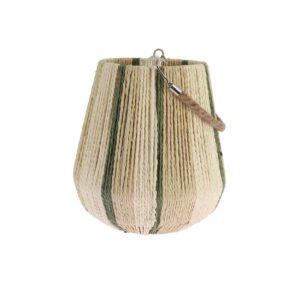 Beauty Home Φανάρι Élora Ficelle Κρεμ, Μπεζ και Πράσινο Ø16,5x25c…