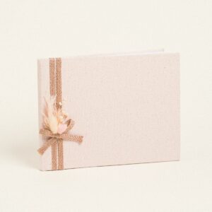 Beauty Home ΒΙΒΛΙΟ ΕΥΧΩΝ ΣΤΕΦΑΝΙ ΡΟΖ-ΧΡΥΣΟ ΜΕ ΑΠΟΞΗΡΑΜΕΝΑ