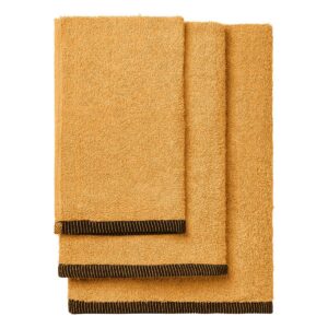 Beauty Home Σετ πετσέτες Art 3453 Σετ 3τμχ Ώχρα