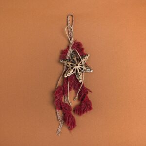 Beauty Home ΜΕΤΑΛΛΙΚΟ ΑΣΤΕΡΙ ΜΕ ΜΠΟΡΝΤΩ ΦΟΥΝΤΑΚΙΑ