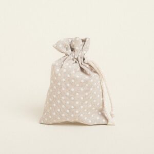 Beauty Home ΠΟΥΓΚΙ ΜΕ ΚΟΡΔΟΝΙ 12 x 17 cm  ΛΕΥΚΟ ΠΟΥΑ