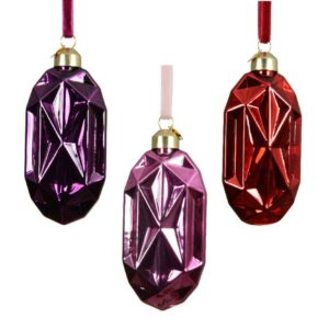 Beauty Home Γυάλινο Στολίδι 5 x 2.5 x 11 cm