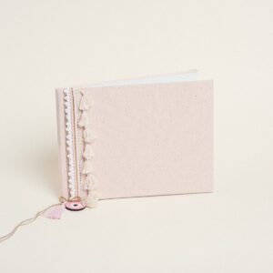 Beauty Home ΒΙΒΛΙΟ ΕΥΧΩΝ ΡΟΖ ΧΡΥΣΟ LUREX