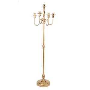 Beauty Home Κηροπήγιο μεταλλικό Prestige – Χρυσό 45 x 1,54 m