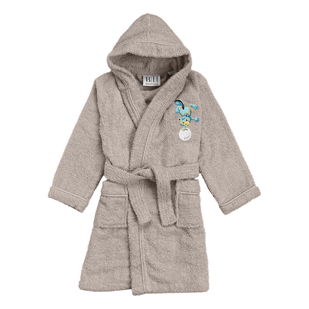 Beauty Home Μπουρνούζι βρεφικό-παιδικό Art 5423 3-4 ετών Γκρι