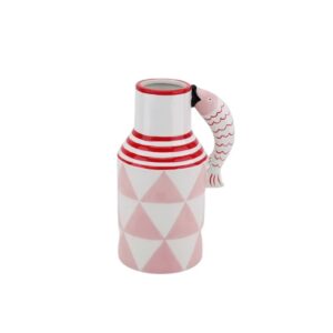 Beauty Home Κανάτα “Ψαράκια” – Ροζ/Λευκό/Κόκκινο 14x11x21,5cm