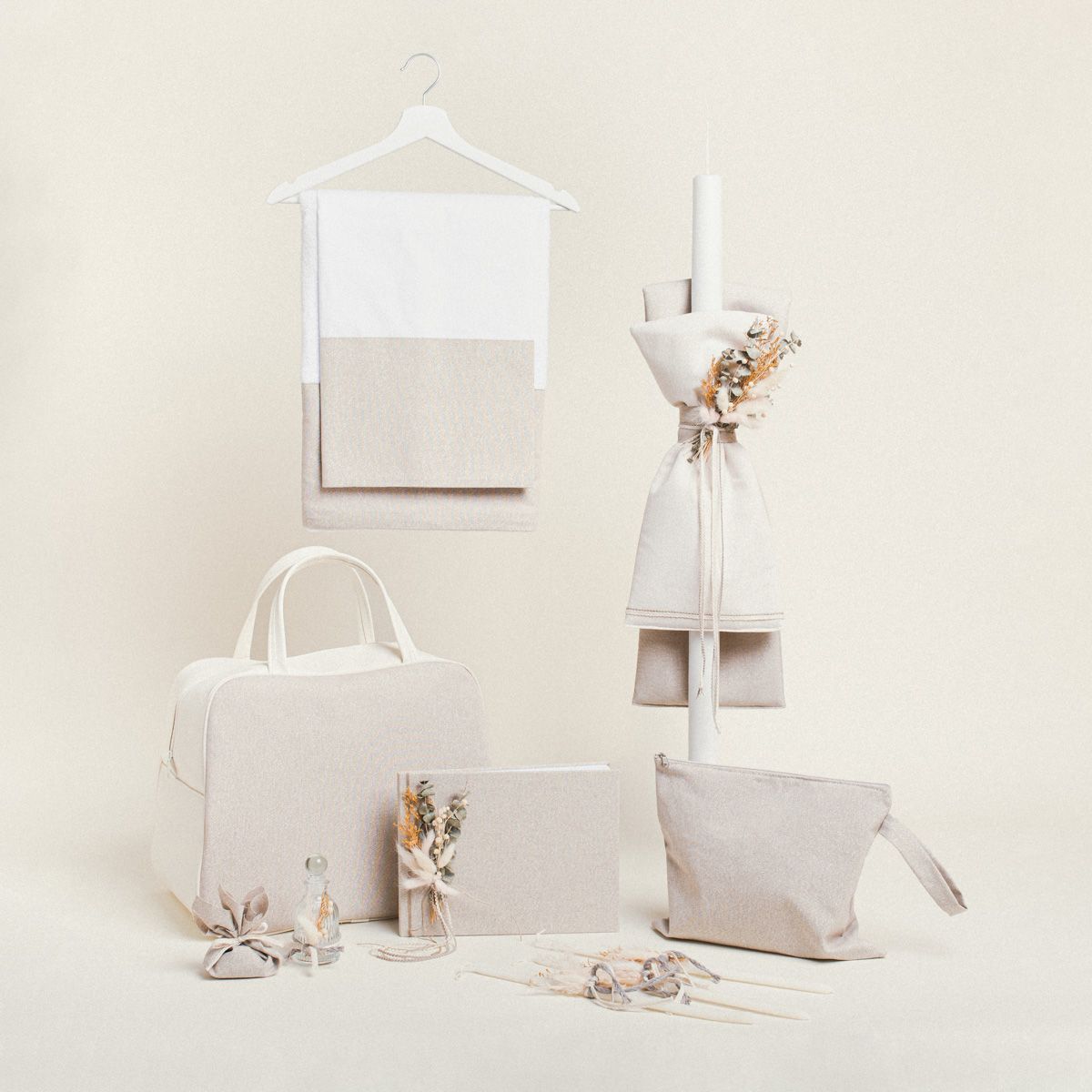 Beauty Home ΣΕΤ ΒΑΠΤΙΣΗΣ ΜΠΕΖ ΧΡΥΣΟ LUREX - Image 2