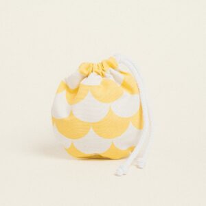 Beauty Home ΠΟΥΓΚΙ ΟΒΑΛ ΜΕ ΚΟΡΔΟΝΙ 13 x 14 cm ΓΟΡΓΟΝΕ ΚΙΤΡΙΝΟ