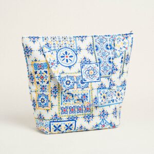 Beauty Home ΤΣΑΝΤΑ ΜΕ ΦΕΡΜΟΥΑΡ 53 X 43 cm  ΑΖΟΥΛΕΖΟΥ