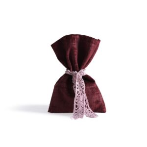 Beauty Home ΠΟΥΓΚΙ ΒΕΛΟΥΔΟ ΜΕ ΟΨΗ ΜΑΡΜΑΡΟΥ ΜΠΟΡΝΤΩ  12 x 17 cm