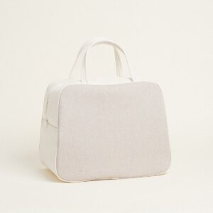 Beauty Home ΤΣΑΝΤΑ ΧΕΙΡΟΣ 35x40x23cm ΜΠΕΖ ΧΡΥΣΟ LUREX