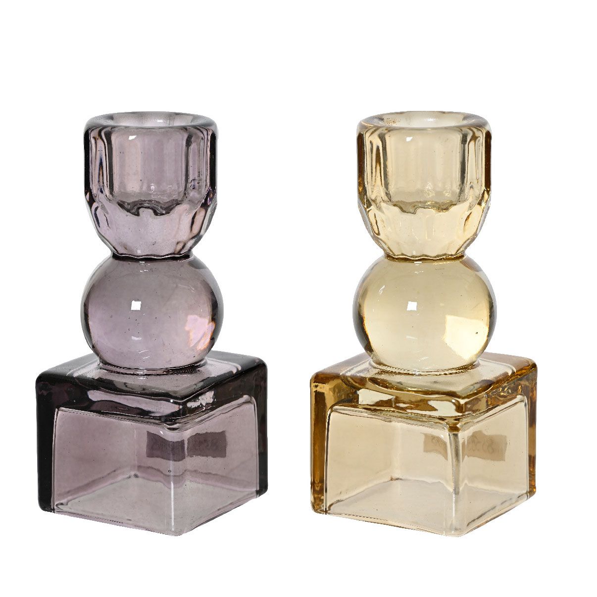 Beauty Home Γυάλινο κηροπήγιο 5 cm x 11cm - Image 2