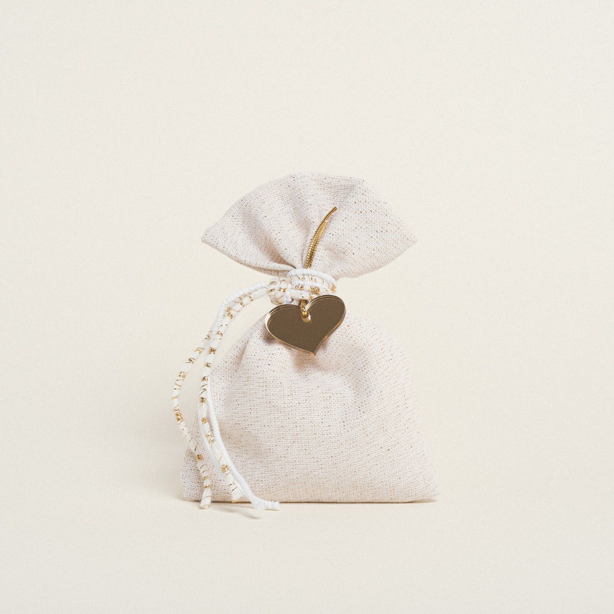 Beauty Home ΠΟΥΓΚΙ 12 x 17 cm ΕΚΡΟΥ ΧΡΥΣΟ LUREX - Image 2