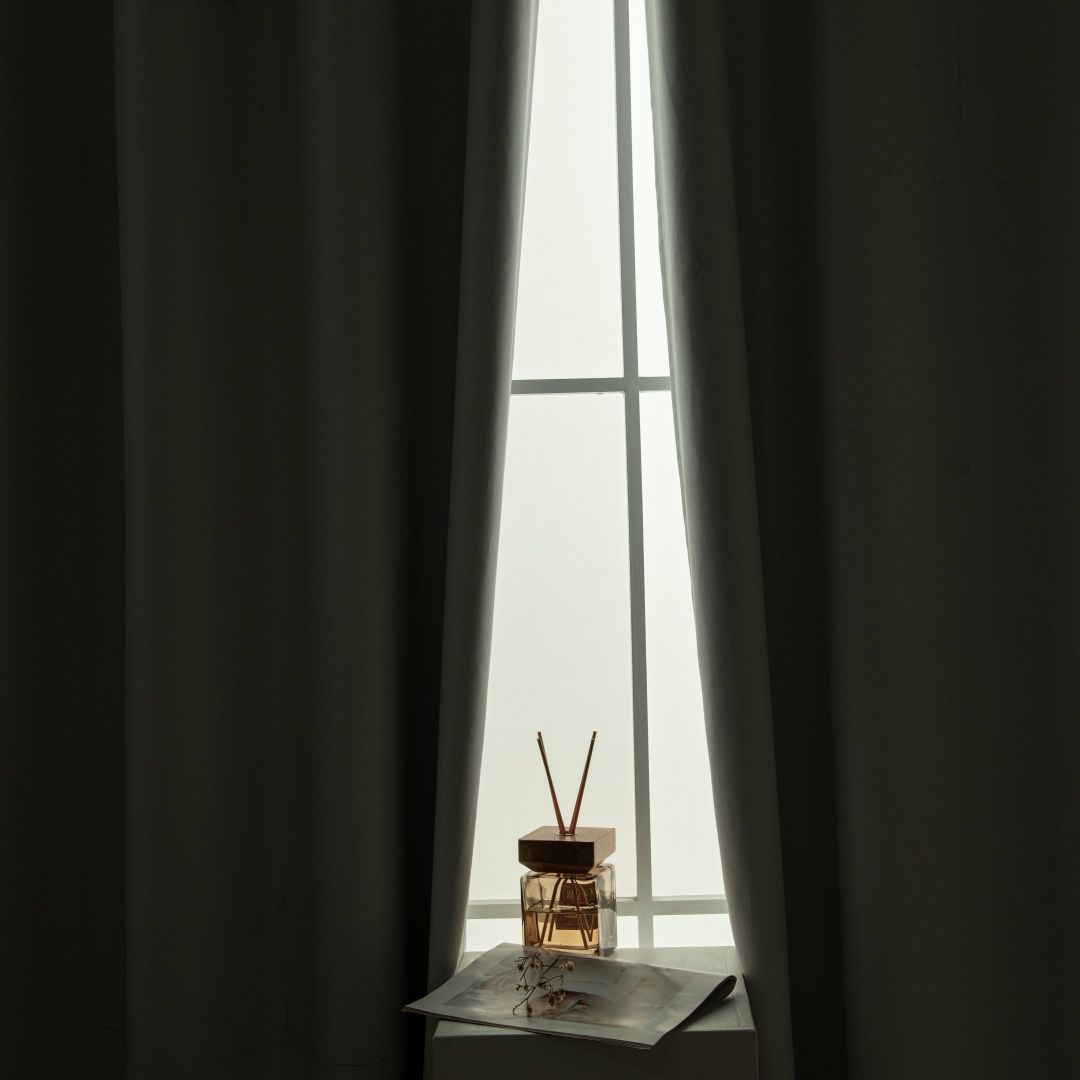 Beauty Home Κουρτίνα Full Blackout σκίασης με 8 κρίκους Soft Art 8391 Ice-Ecru 140x270 Πάγου - Image 11