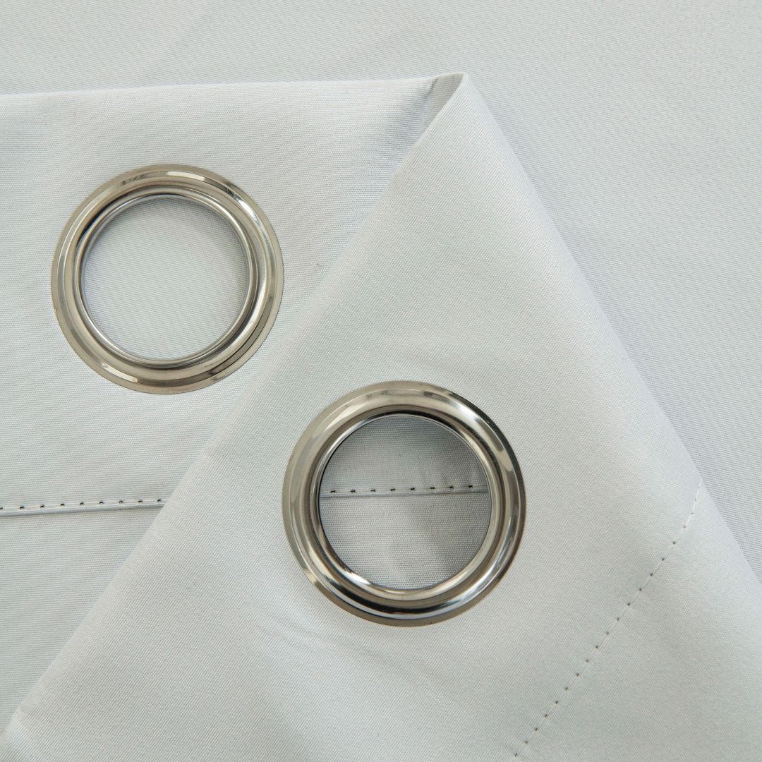 Beauty Home Κουρτίνα Full Blackout σκίασης με 8 κρίκους Soft Art 8391 Ice-Ecru 140x270 Πάγου - Image 15