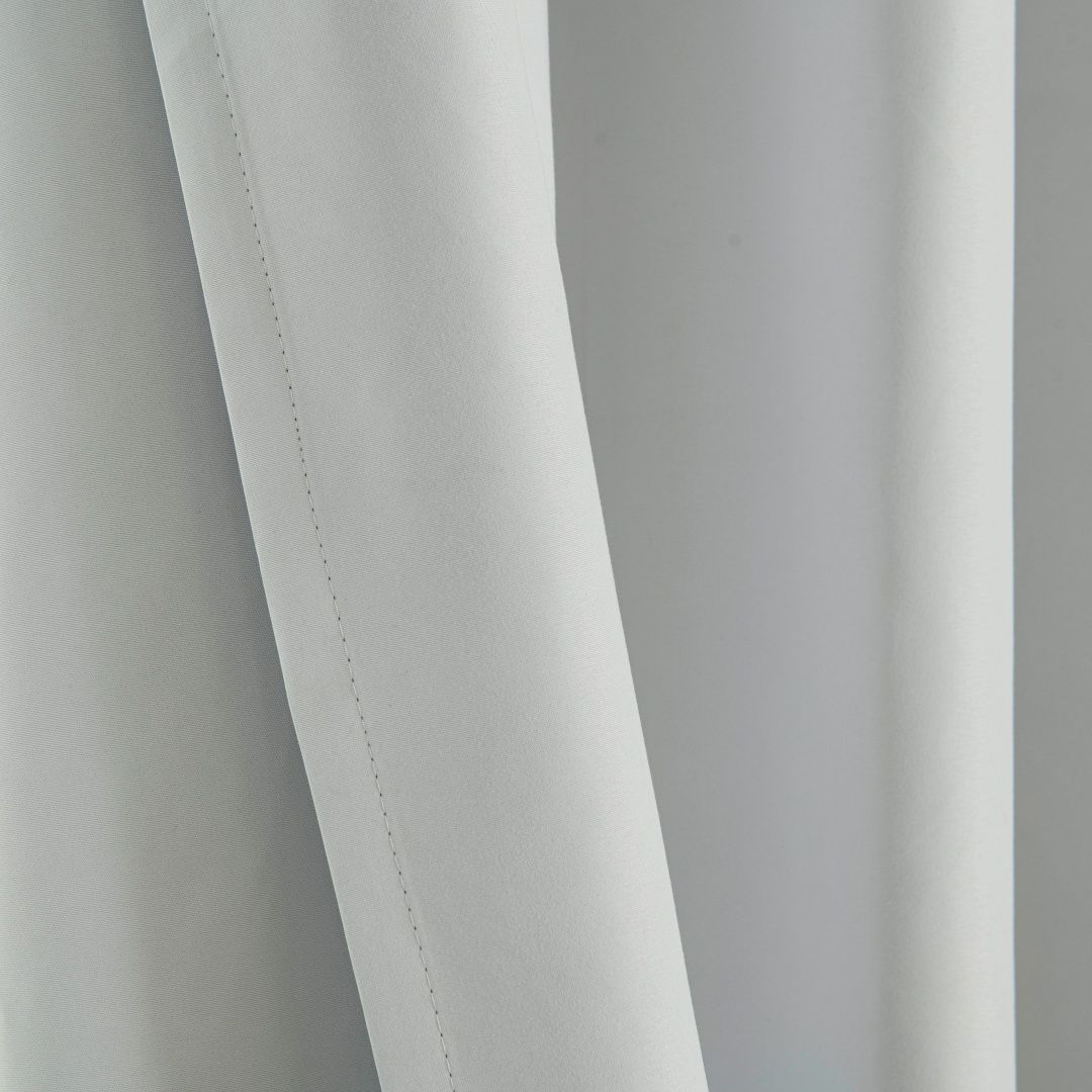 Beauty Home Κουρτίνα Full Blackout σκίασης με 8 κρίκους Soft Art 8391 Ice-Ecru 140x270 Πάγου - Image 7