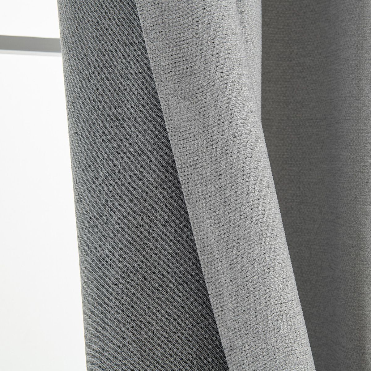 Beauty Home Κουρτίνα Full Blackout σκίασης με 8 κρίκους Elite Art 8392 Light Grey-Νο3 140x270 Ασημί - Image 7