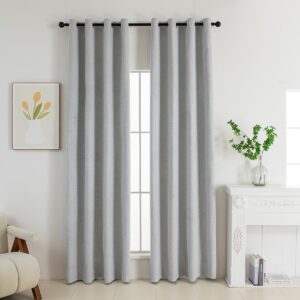 Beauty Home Κουρτίνα Full Blackout σκίασης με 8 κρίκους Elite Art 8392 Silver-Νο4 140×270 Γκρι