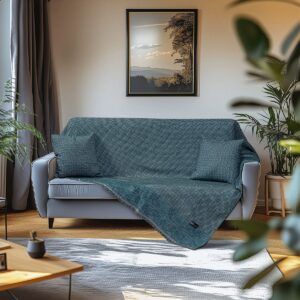 Beauty Home Ριχτάρι Τετραθέσιο Art 8638 170×350 Πετρόλ