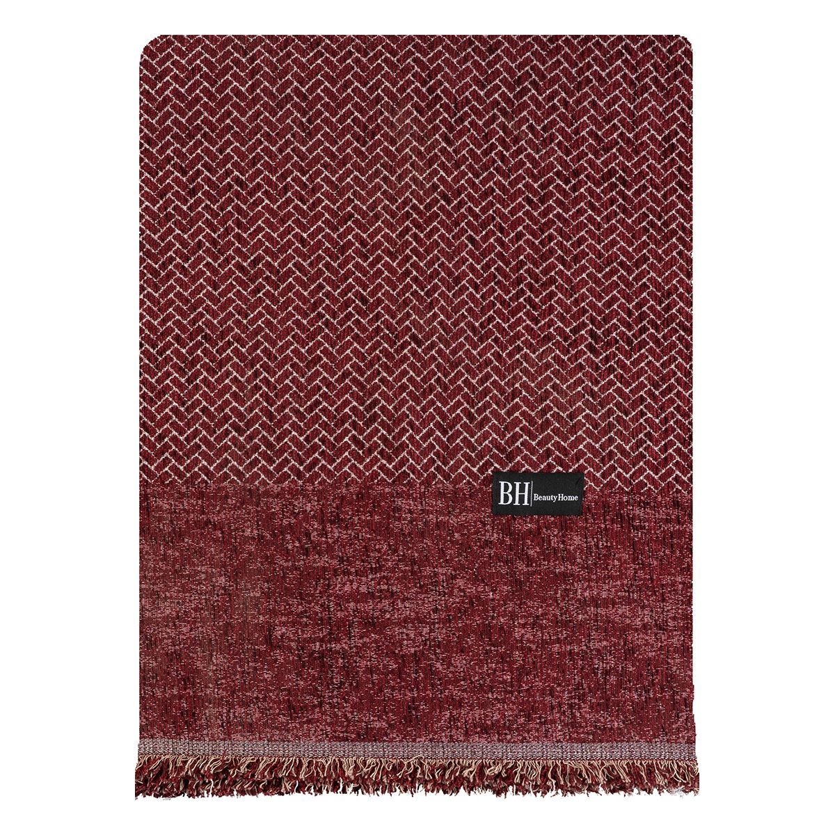 Beauty Home Ριχτάρι Τριθέσιο Art 8639 170x290 Κόκκινο - Image 3