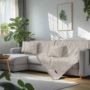 Beauty Home Ριχτάρια σετ 3τμχ Art 8641 (170×170+170×240+170×290) Εκρού