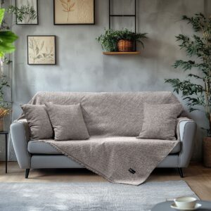 Beauty Home Ριχτάρι Τριθέσιο Art 8646 170×290 Γκρι