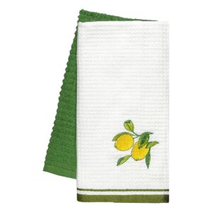 Beauty Home Ποτηρόπανα σετ 2τμχ Lemon Tree Art 8802 40×60 Πράσινο