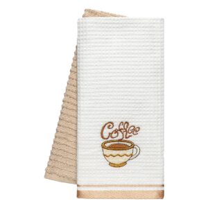 Beauty Home Ποτηρόπανα σετ 2τμχ Coffe Art 8810 40×60 Μπεζ