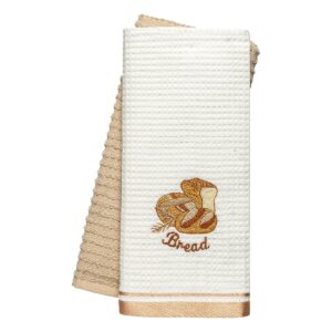 Beauty Home Ποτηρόπανα σετ 2τμχ Bread Art 8813 40×60 Μπεζ