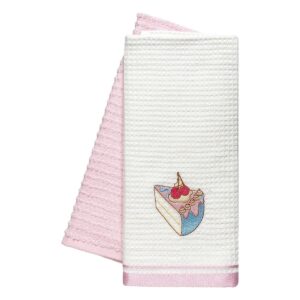 Beauty Home Ποτηρόπανα σετ 2τμχ Cake Art 8817 40×60 Ροζ