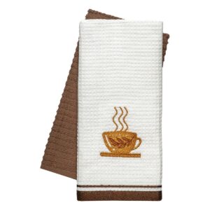 Beauty Home Ποτηρόπανα σετ 2τμχ Chocolate Art 8818 40×60 Καφέ