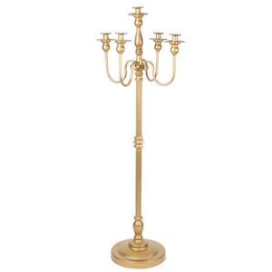 Beauty Home Κηροπήγιο μεταλλικό Prestige – Χρυσό 45 x 1,22 m