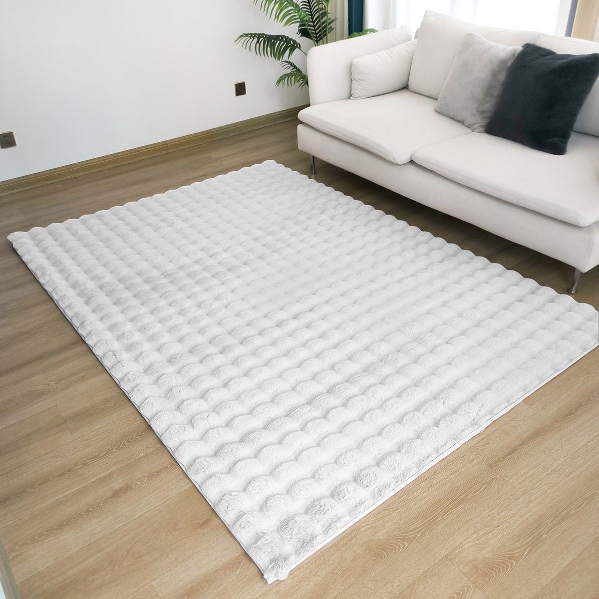 Beauty Home Χαλί Bubble Art 9661 133x190 Λευκό