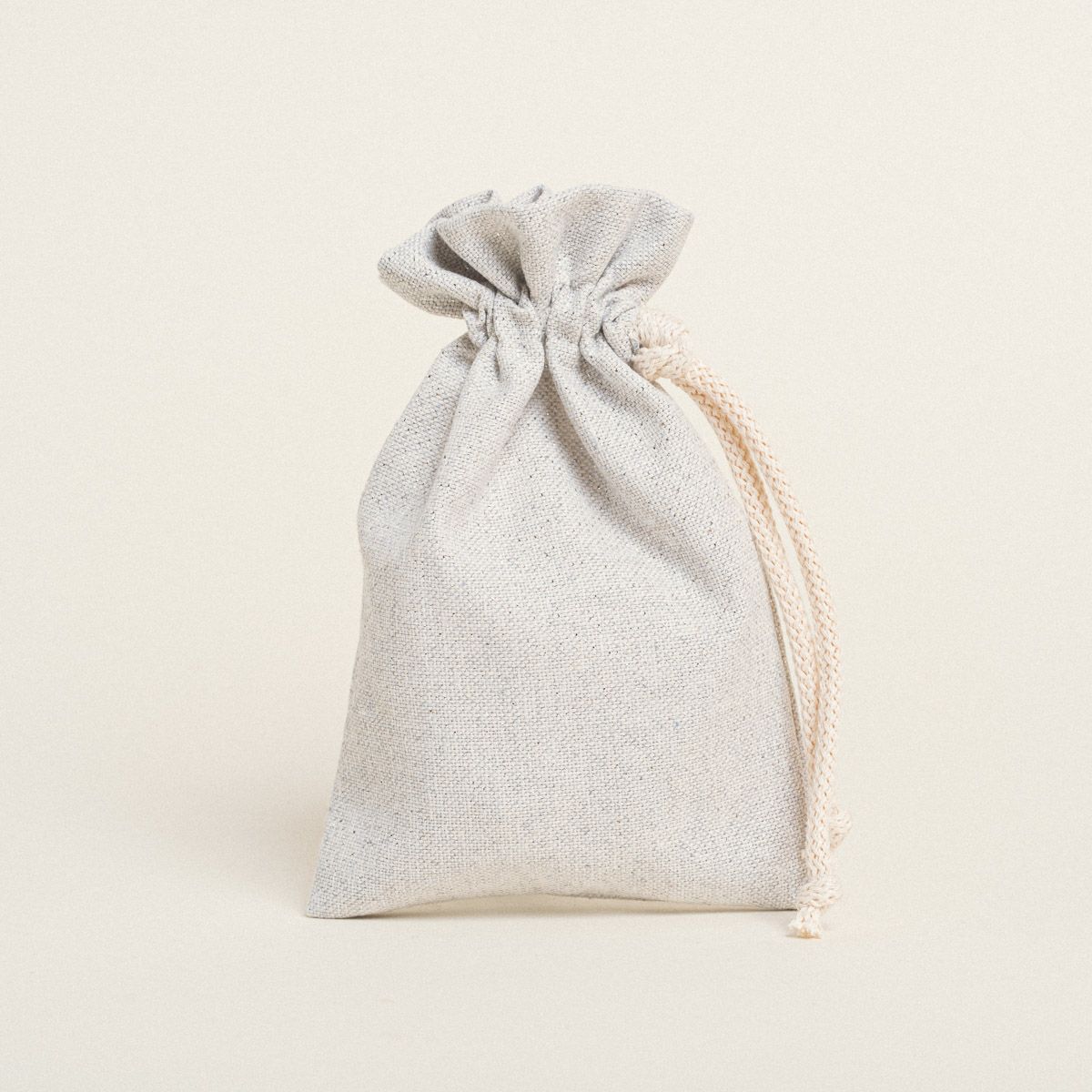 Beauty Home ΠΟΥΓΚΙ ΜΕ ΚΟΡΔΟΝΙ 12 x 17 cm ΓΚΡΙ ΑΣΗΜΙ LUREX - Image 2