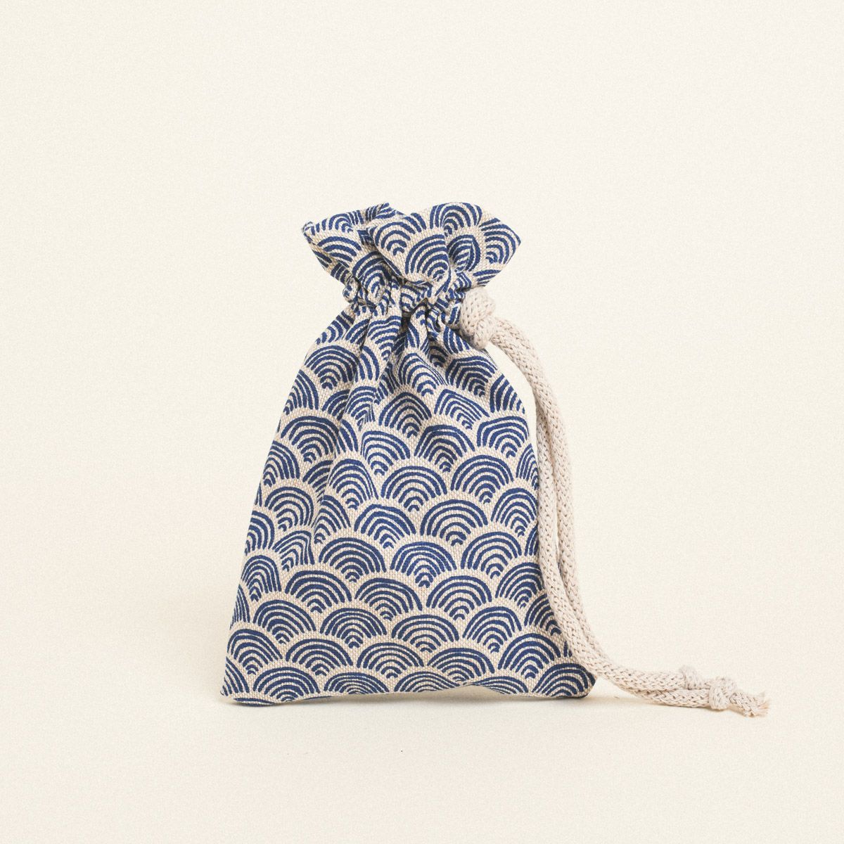 Beauty Home ΠΟΥΓΚΙ ΜΕ ΚΟΡΔΟΝΙ 12 x 17 cm ΜΙΝΙ ΜΠΛΕ ΚΥΜΑΤΑ - Image 2