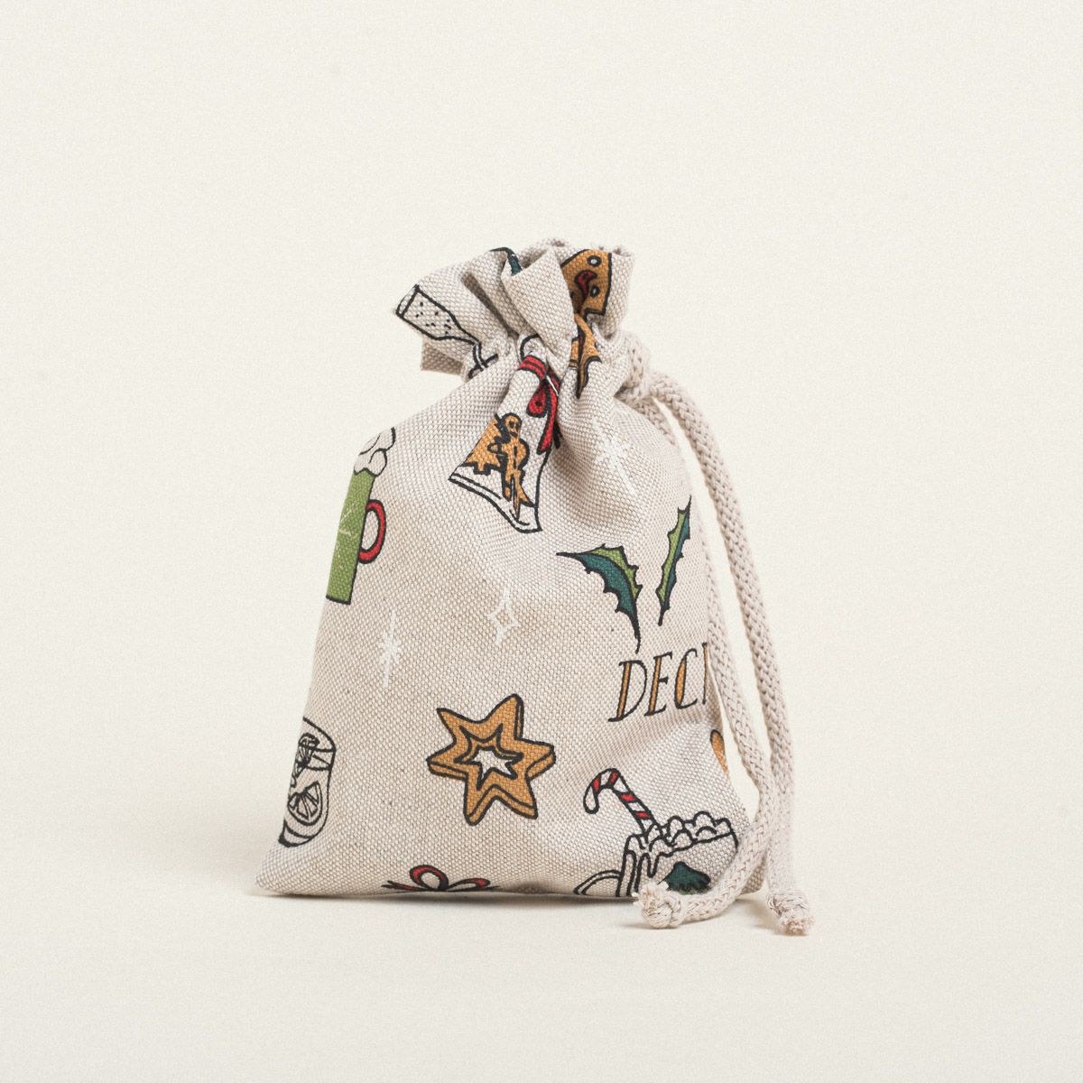 Beauty Home ΠΟΥΓΚΙ ΜΕ ΚΟΡΔΟΝΙ 12 x 17 cm ΠΡΑΣΙΝΑ ΧΡΙΣΤΟΥΓΕΝΝΙΑΤΙΚΑ ΣΧΕΔΙΑ