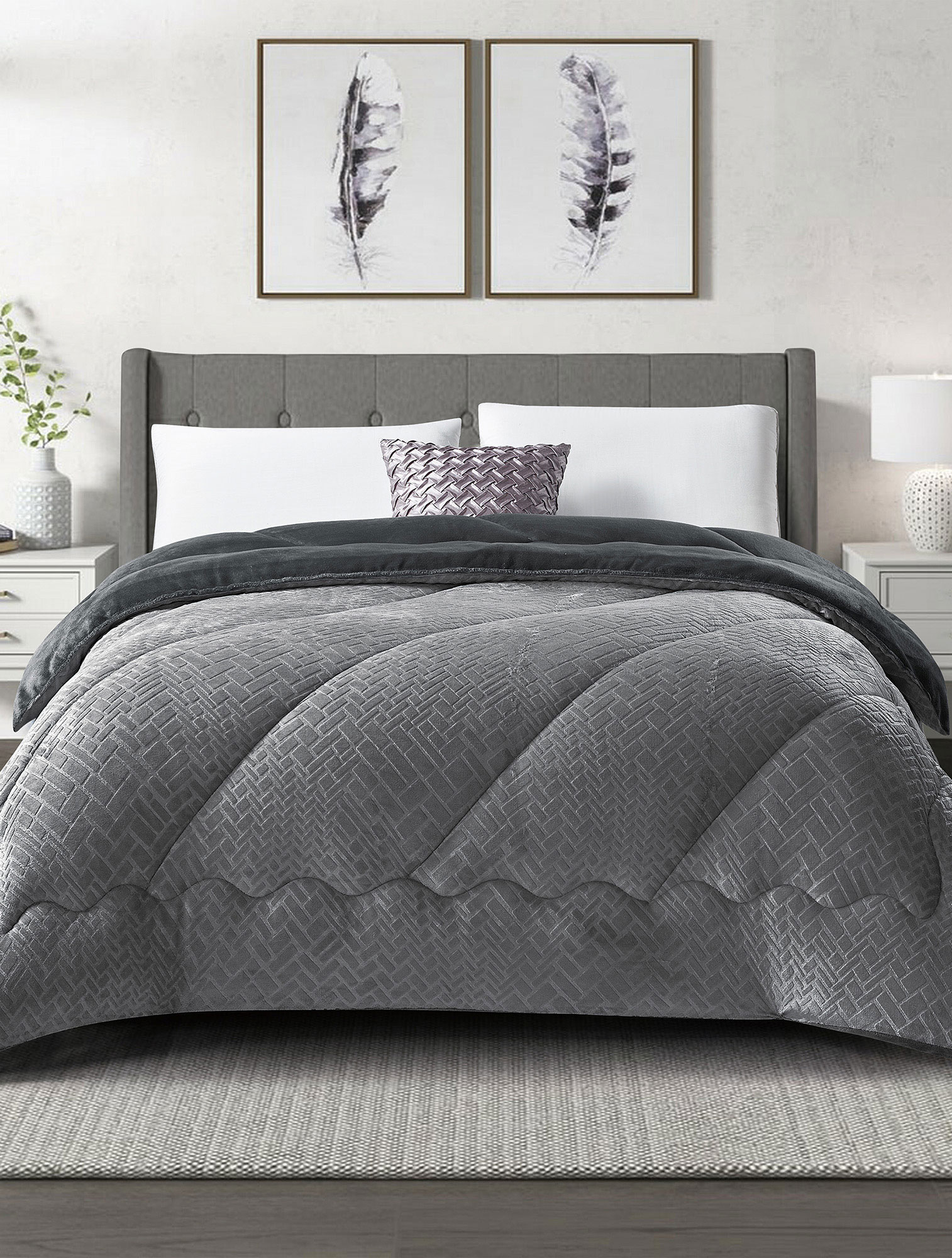 Κουβερτοπάπλωμα BLANKORO ANTHRACITE MADI